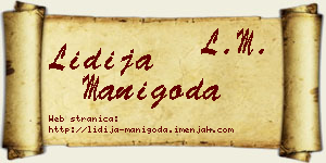 Lidija Manigoda vizit kartica